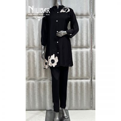 Black Crepe Co-ord Set