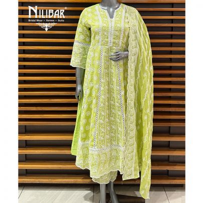 Light Green Cotton Summer Suit Set