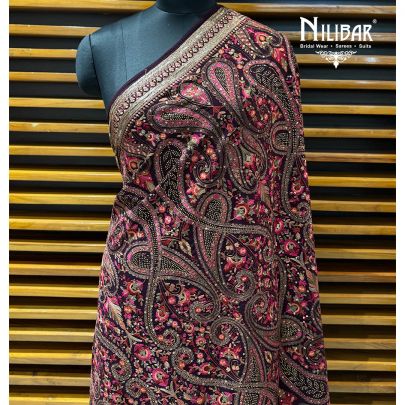 Wine Georgette Dupatta