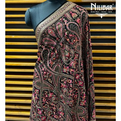 Black Georgette Dupatta