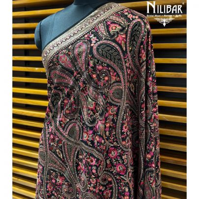 Black Georgette Dupatta