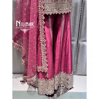 Pink Silk Palazzo Suit