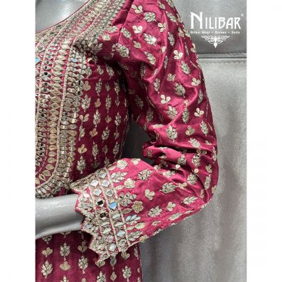 Pink Silk Palazzo Suit
