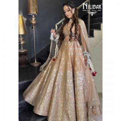 Bronze Silk Lehenga