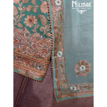 Pistachio Georgette Unstitched Suit