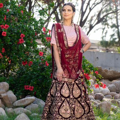 Beautiful Maroon Lehenga