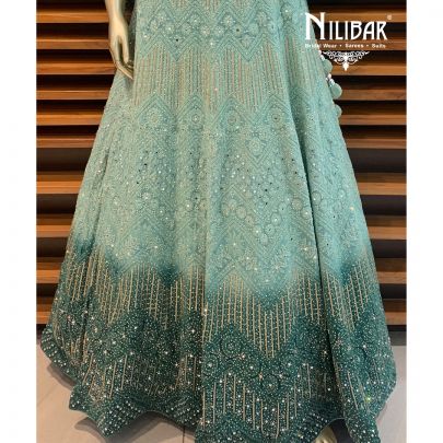 Soft Green Georgette Lehenga