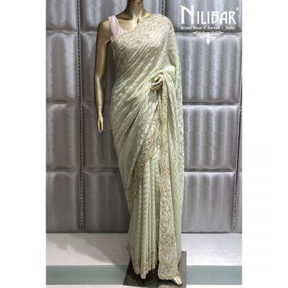 Light Green Georgette Saree