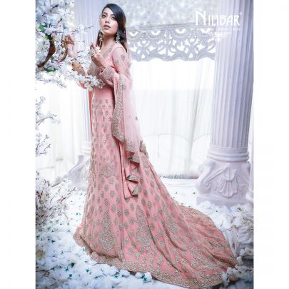 Peach Trail Gown