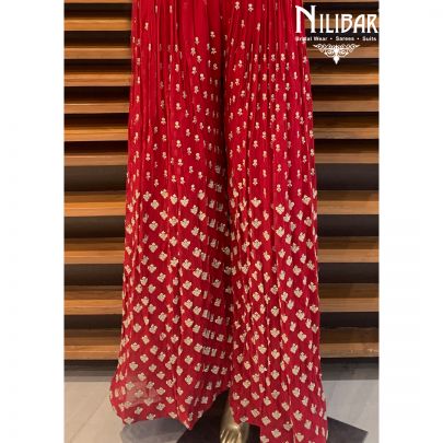 Ruby Red Georgette Jumpsuit
