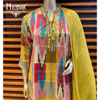 Apple Green Cotton Kurta Sets