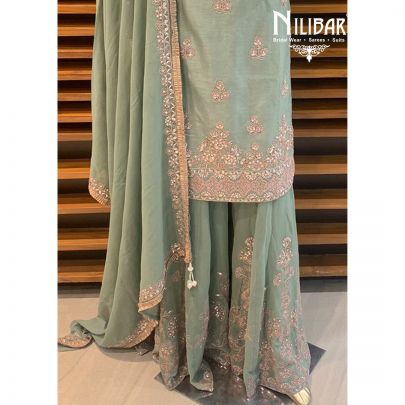 Fern Green Sharara Suit