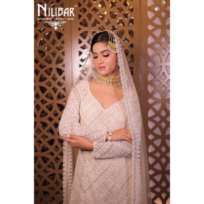 White Net Palazzo Suit