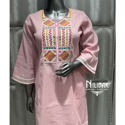 Baby Pink Cotton Co-ord Set