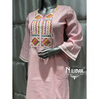 Baby Pink Cotton Co-ord Set