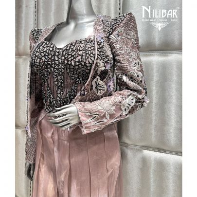 Mouse Tissue Three Piece Indo Western Set