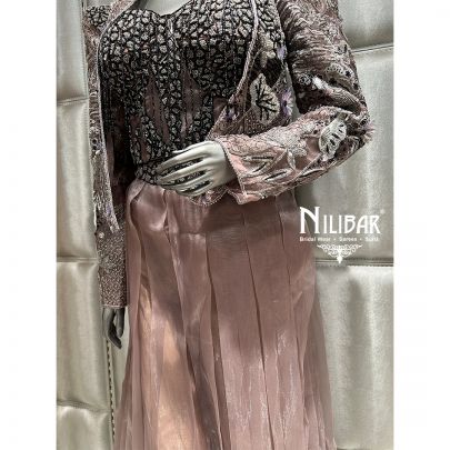 Mouse Tissue Three Piece Indo Western Set