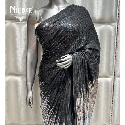 Black Georgette Saree