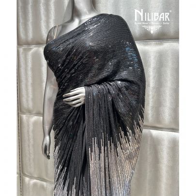 Black Georgette Saree