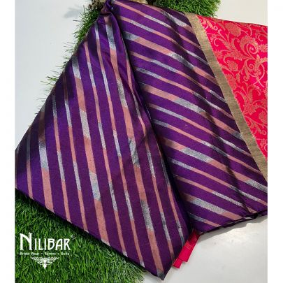 Purple Silk Saree