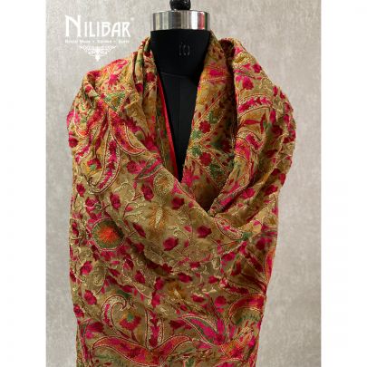 Biscuit Beige Georgette Dupatta