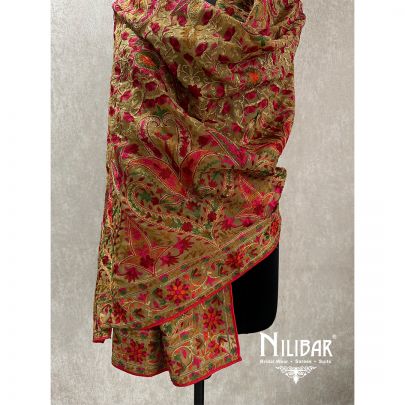 Biscuit Beige Georgette Dupatta
