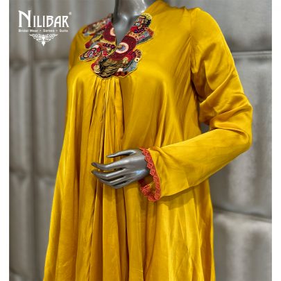 Yellow Satin Suit