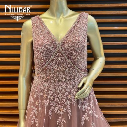 Rose Dust Net Gown