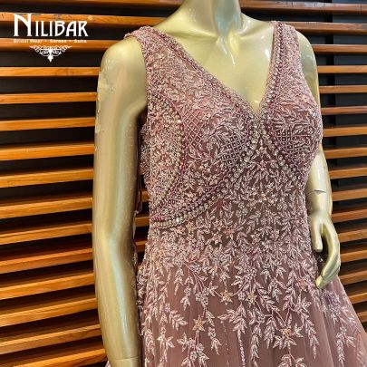 Rose Dust Net Gown
