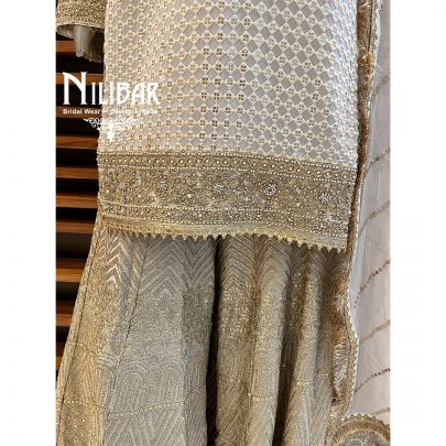 Light Grey Georgette Garara Suit Set