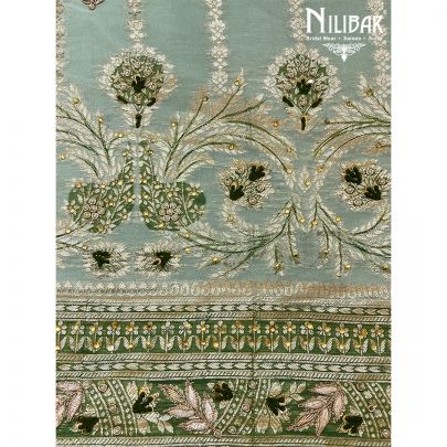 Mint Green Georgette Unstitched Suit