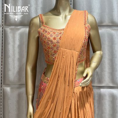 Orange Silk Saree