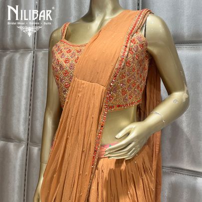 Orange Silk Saree