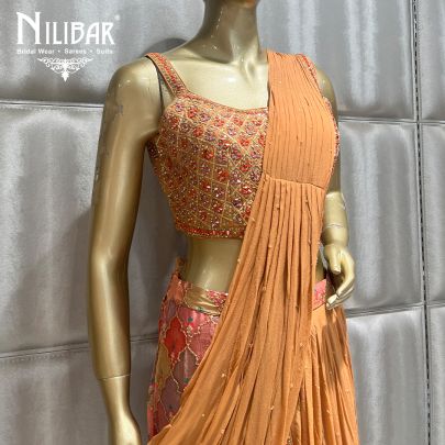 Orange Silk Saree