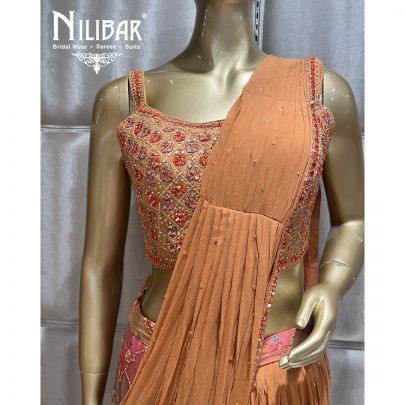 Orange Silk Saree