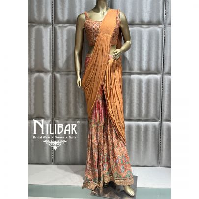 Orange Silk Saree
