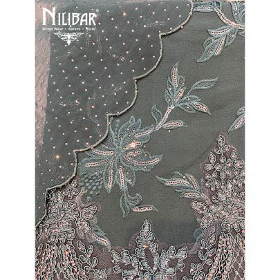 Dark Green Georgette Unstitched Suit