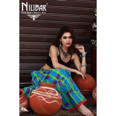 Multicolor Cotton Long Skirt