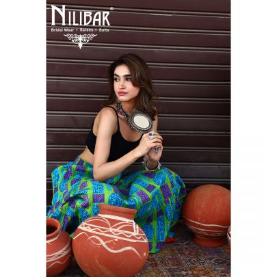 Multicolor Cotton Long Skirt