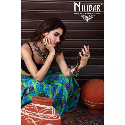 Multicolor Cotton Long Skirt