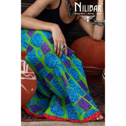 Multicolor Cotton Long Skirt