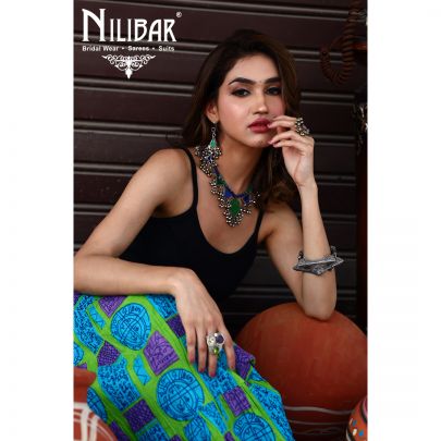 Multicolor Cotton Long Skirt