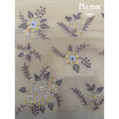 Yellow Cotton Shirt Paired With Cotton Bottom & Dupatta