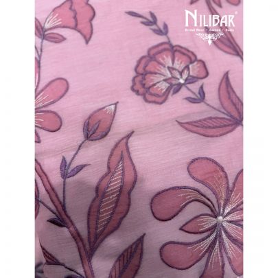 Baby Pink Mul Cotton Shirt Paired With Cotton Bottom & Dupatta