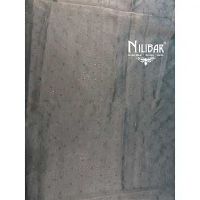 Sea Green Lame Silk Shirt Paired With Plain Silk Bottom Unstitched Suit