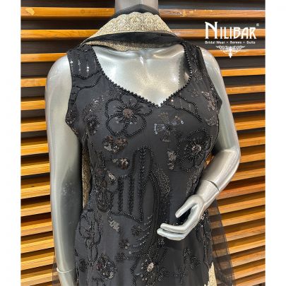 Black Georgette Garara Suit