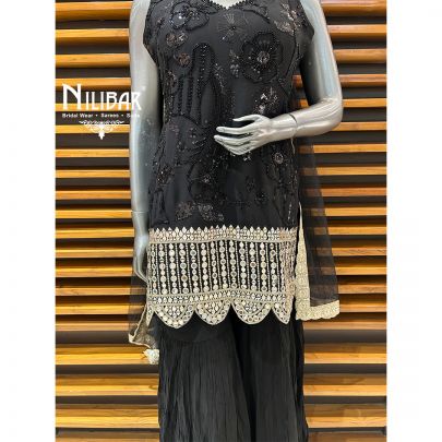 Black Georgette Garara Suit
