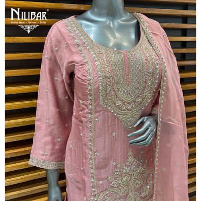 Light Pink Organza Garara Suit