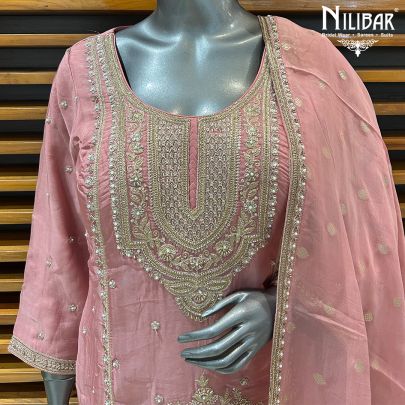 Light Pink Organza Garara Suit