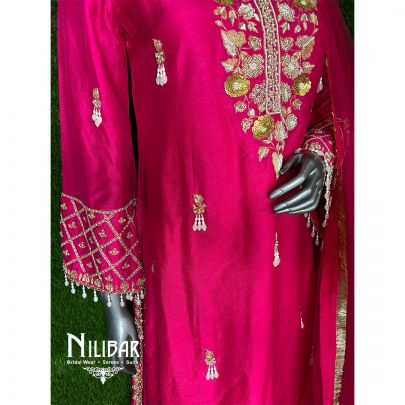 Rani Pink Flared Palazzo Set